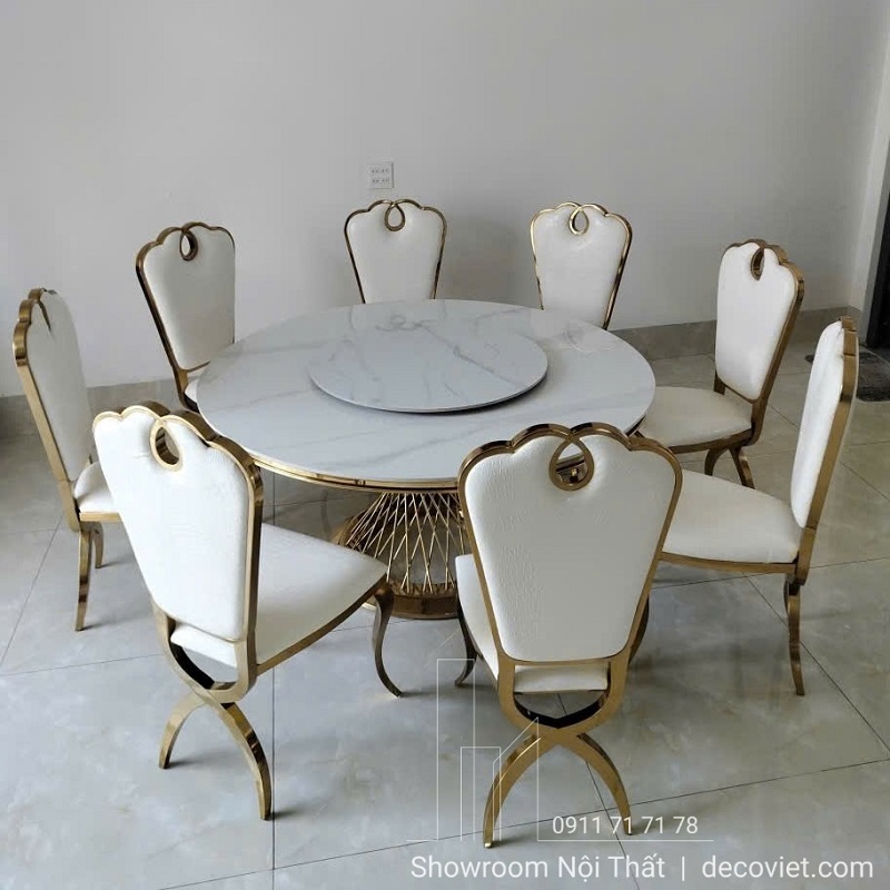 Bàn Tròn Tân Cổ Điển 8 Ghế 1542S