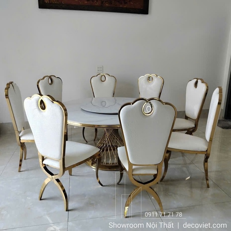 Bàn Tròn Tân Cổ Điển 8 Ghế 1542S