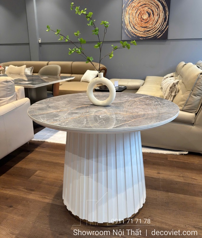 Bàn Tròn Nhỏ 4 Ghế Hiện Đại 2791S, mặt đá cao cấp, tiết kiệm diện tích hiệu quả
