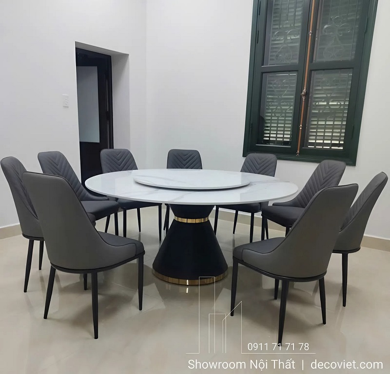 Bàn Tròn Xoay 10 Ghế Giá Rẻ 2904S