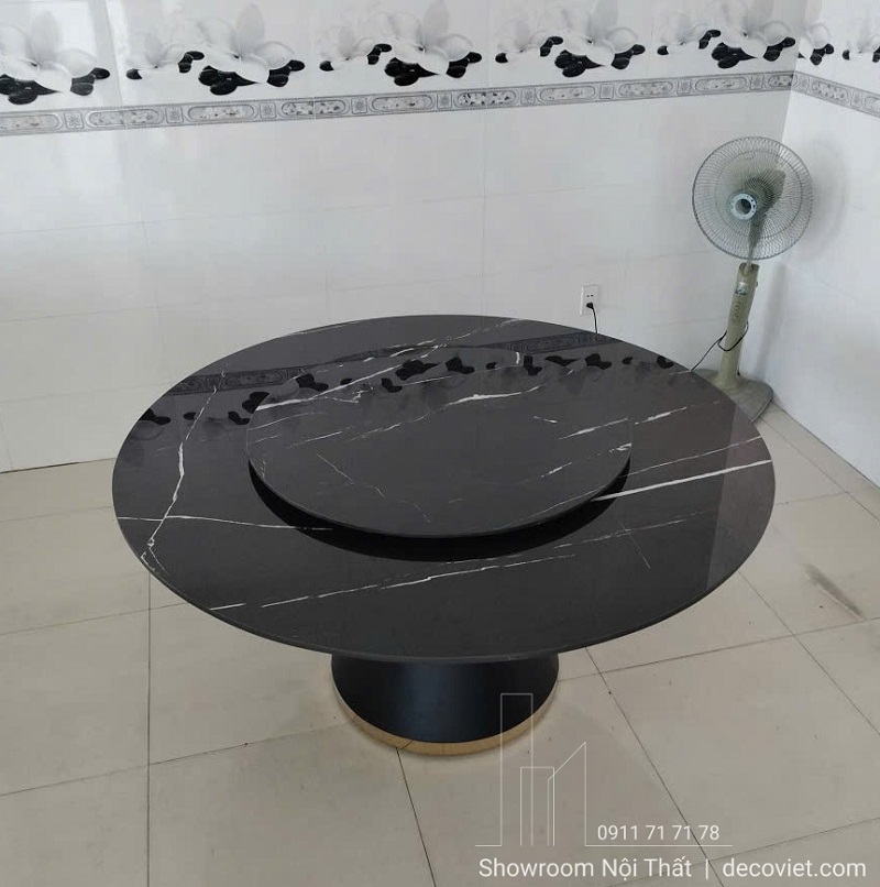 Bàn Tròn Xoay 1m5 10 Ghế Giá Rẻ 2859S - giải pháp hoàn hảo cho gia đình đông người