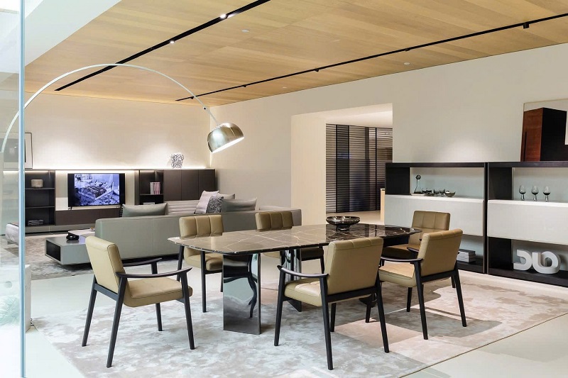 Bộ Bàn Ăn 6 Ghế Mặt Đá 2841S đẹp, cao cấp, sang trọng