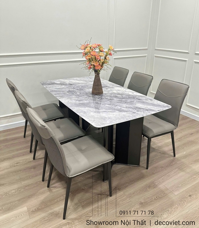 Bộ Bàn Ăn 6 Ghế Mặt Đá 2901S