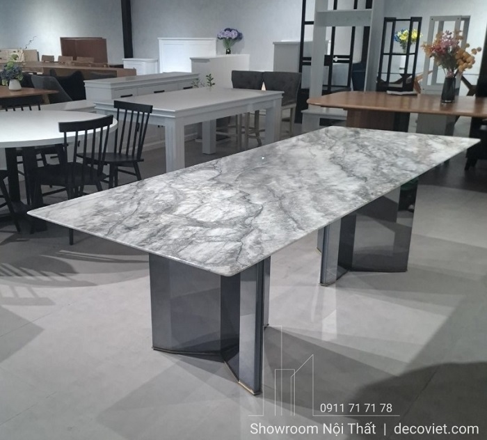 Bộ Bàn Ăn 6 Ghế Mặt Đá 2902S