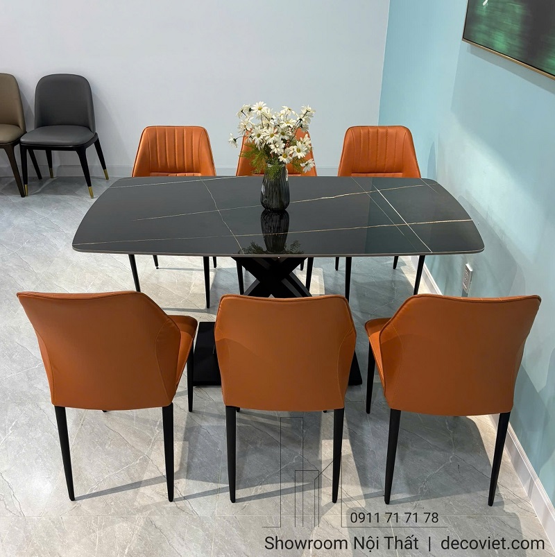 bàn ăn 6 ghế đẹp giá tốt thiết kế hiện đại dễ vệ sinh