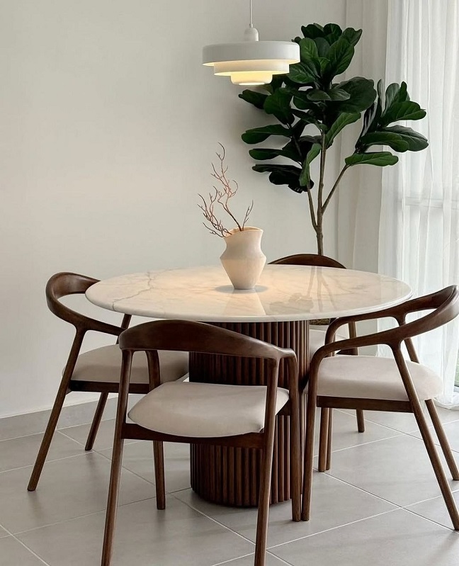 Bộ Bàn Ăn Gỗ 4 Ghế 2911S