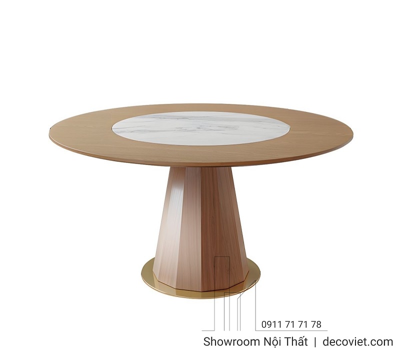 Bộ Bàn Tròn Gỗ Đẹp 6 Ghế 2910S