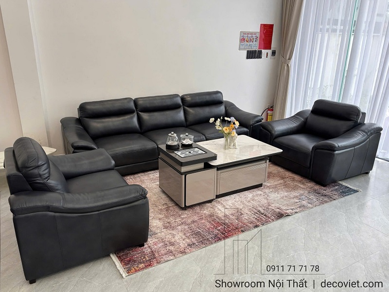 Bộ Ghế Sofa Da Bò Thật 1199T