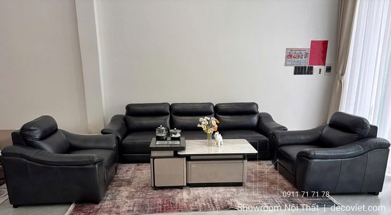 Bộ Ghế Sofa Da Bò Thật 1199T
