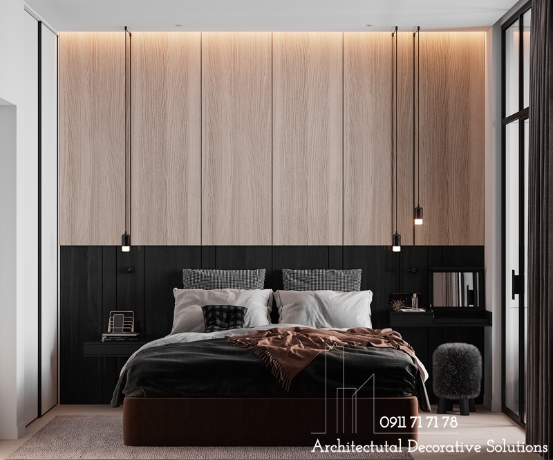 Phòng ngủ HCM 1090S với gam màu trầm lắng và thiết kế tinh tế sẽ mang lại không gian nghỉ ngơi đúng nghĩa cho chủ nhân. Hãy nhấn vào hình ảnh để tận hưởng không gian yên tĩnh và thoải mái.