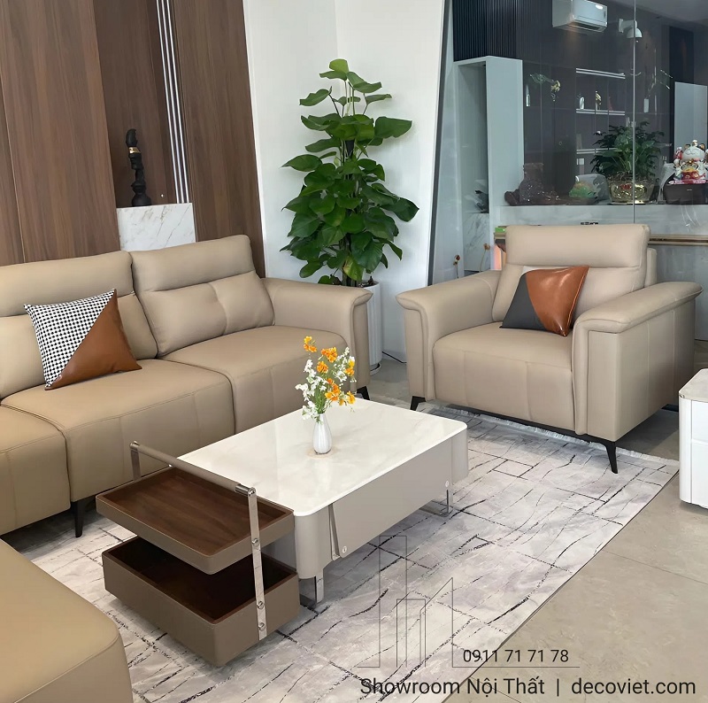 Bộ Sofa Bọc Da Phòng Khách 1174T