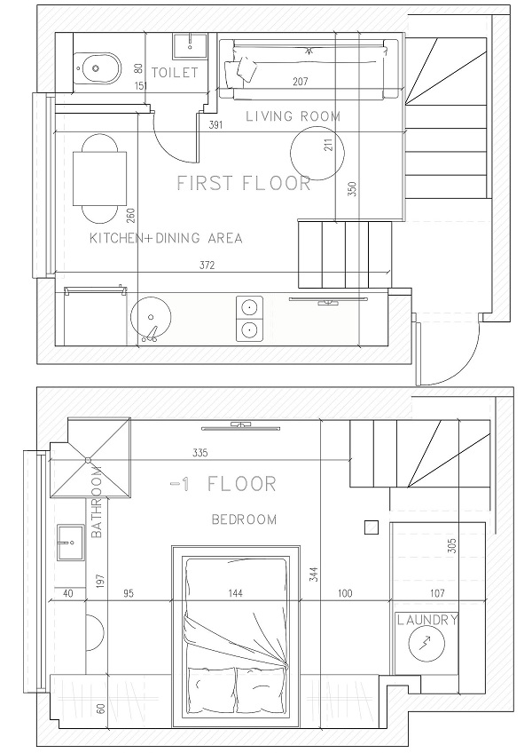 Căn Hộ Với Bức Tường Tủ Lưu Trữ Tiện Ích