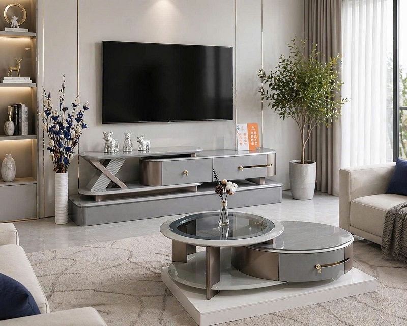 Combo Kệ Tivi Bàn Trà Cao Cấp 119T