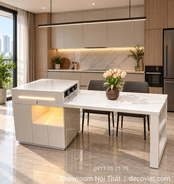 Bàn Ăn Kết Hợp Đảo Bếp 2660S