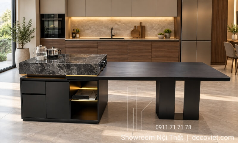 Đảo Bếp Kết Hợp Bàn Ăn Hiện Đại 2662S