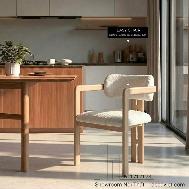 Ghế Ăn Gỗ Tự Nhiên 600S