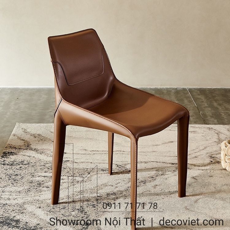 Ghế Bàn Ăn Bọc Da Màu Bò 399S