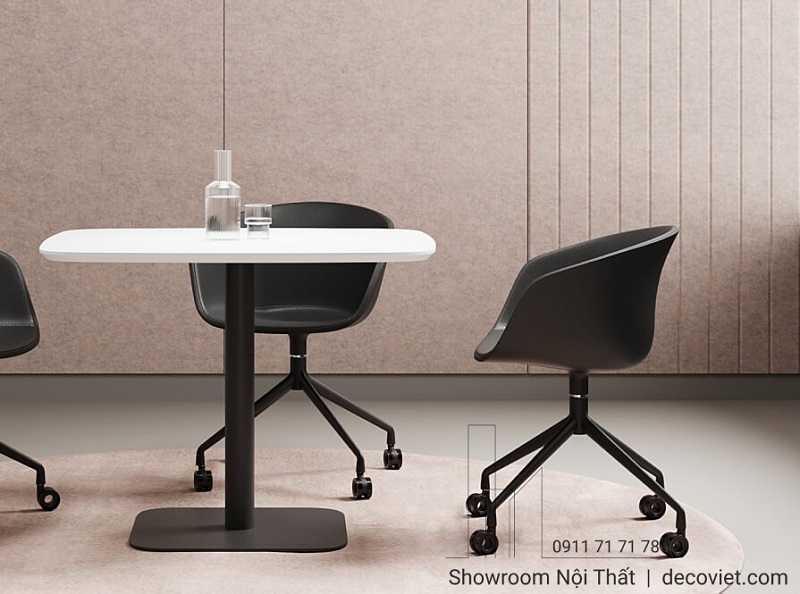 Ghế Cafe Có Bánh Xe 228T