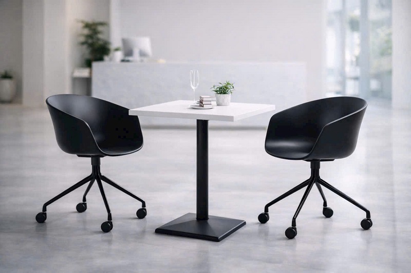 Ghế Cafe Có Bánh Xe 228T