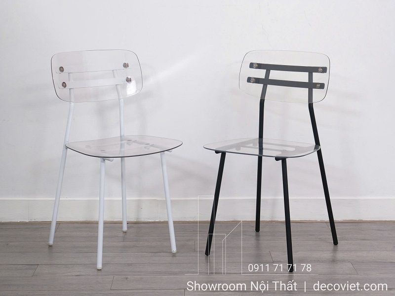 Ghế Cafe Lưng Nhựa Chân Sắt 224T