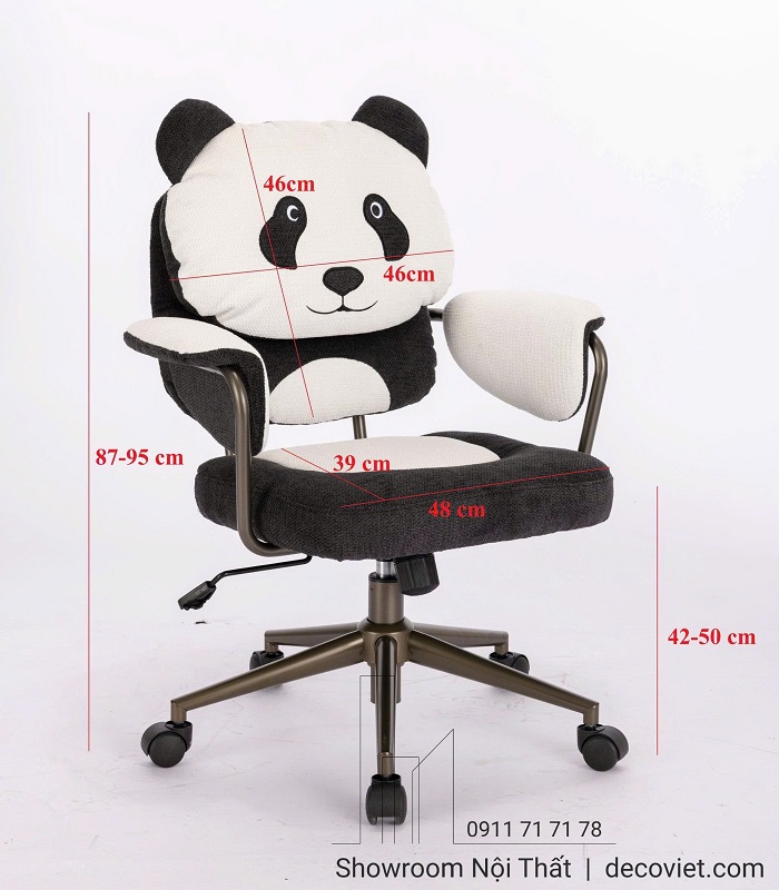 Ghế Làm Việc Hình Gấu 377T dễ thương