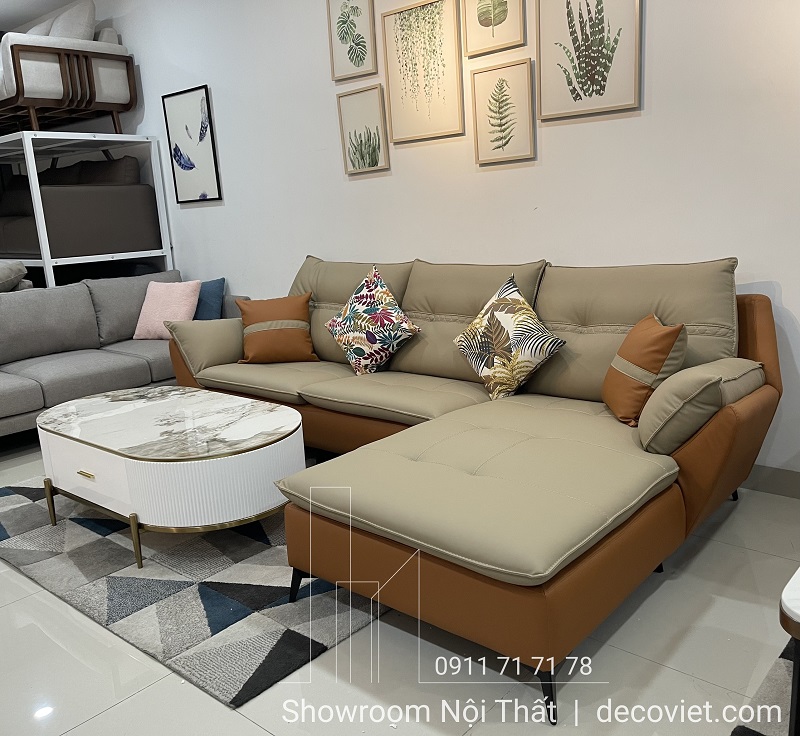 Sofa Bọc Da Hiện Đại 495T