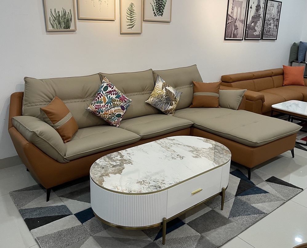 Sofa Bọc Da Hiện Đại 495T