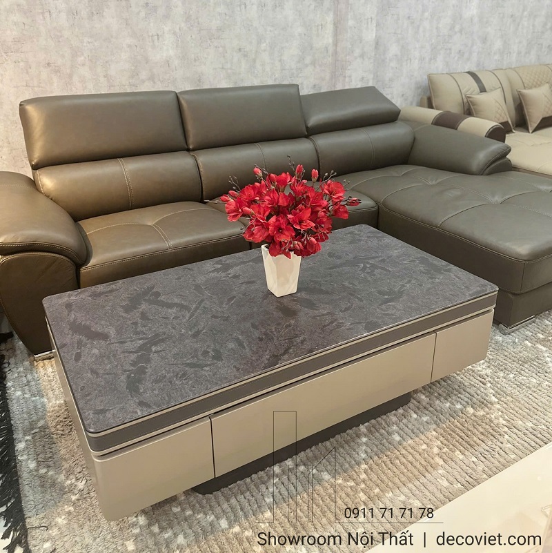 Ghế Sofa Da Bò Ý 904T thiết kế sang trọng, chất lượng cao cấp, màu sắc dễ phối nội thất