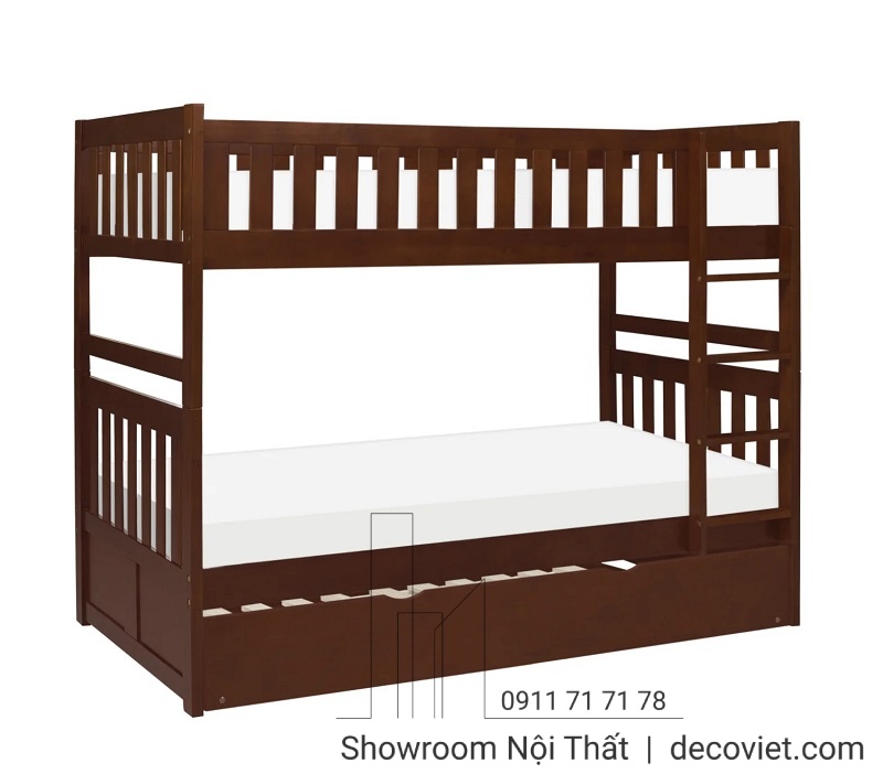 Giường 3 Tầng Thông Minh 414T – Nâu