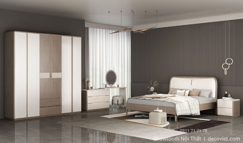 Giường Gỗ Nhập Khẩu Đẹp 185T