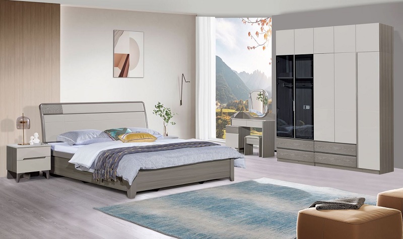 Giường Ngủ Gỗ Nhập Khẩu 160T đẹp, hiện đại