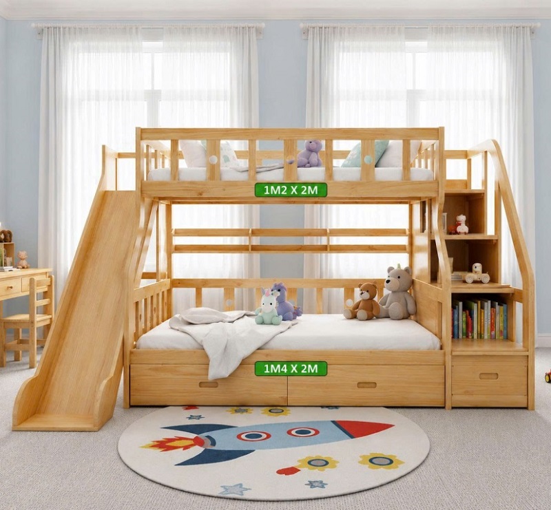 Giường Tầng Có Cầu Tuột 452T