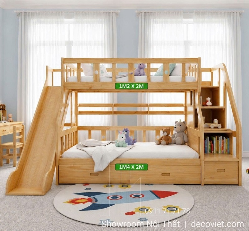 Giường Tầng Có Cầu Tuột 452T