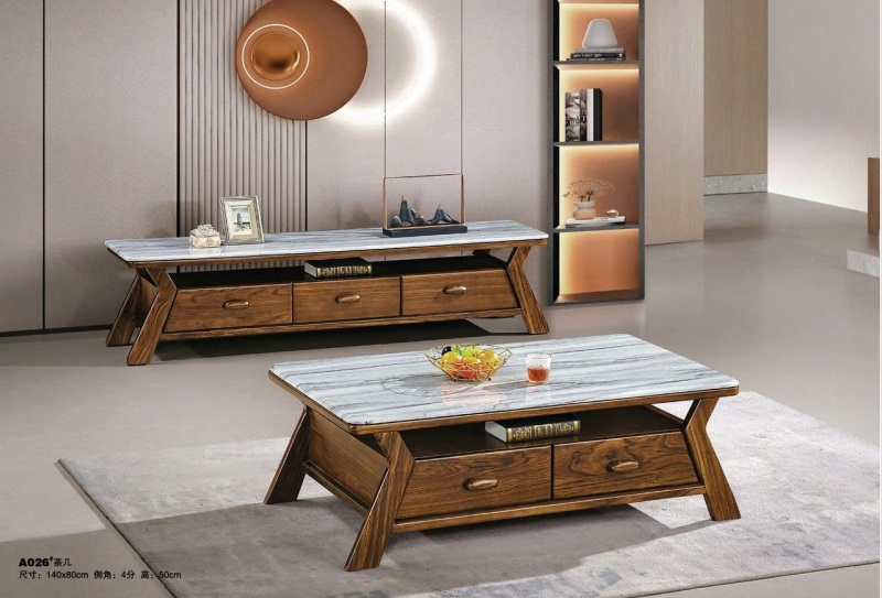 Kệ Tivi Bàn Trà Gỗ Mặt Đá 139T