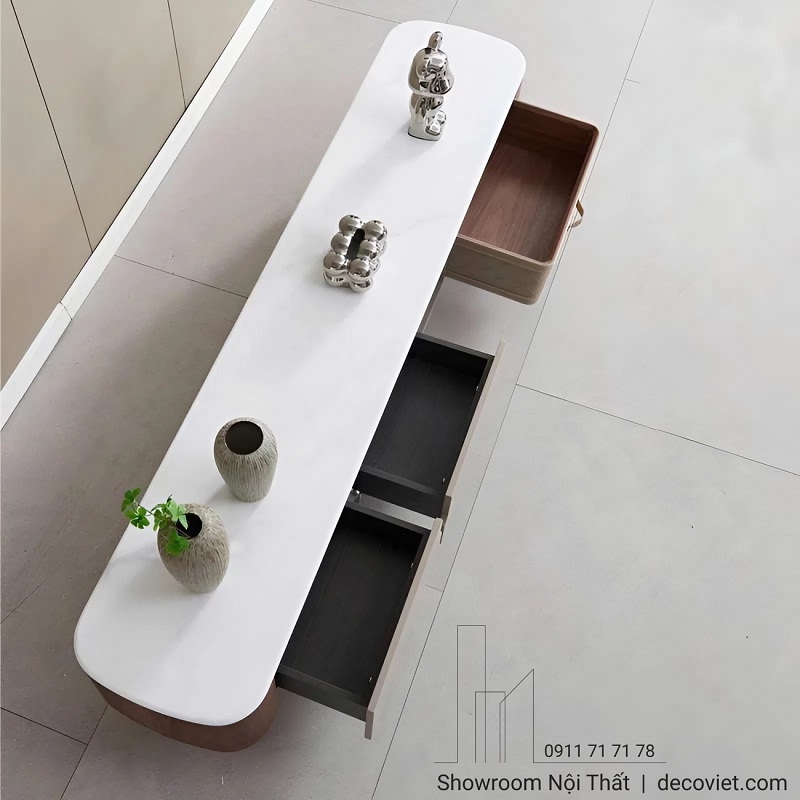 Combo Kệ Tivi Bàn Trà Mặt Đá 96T