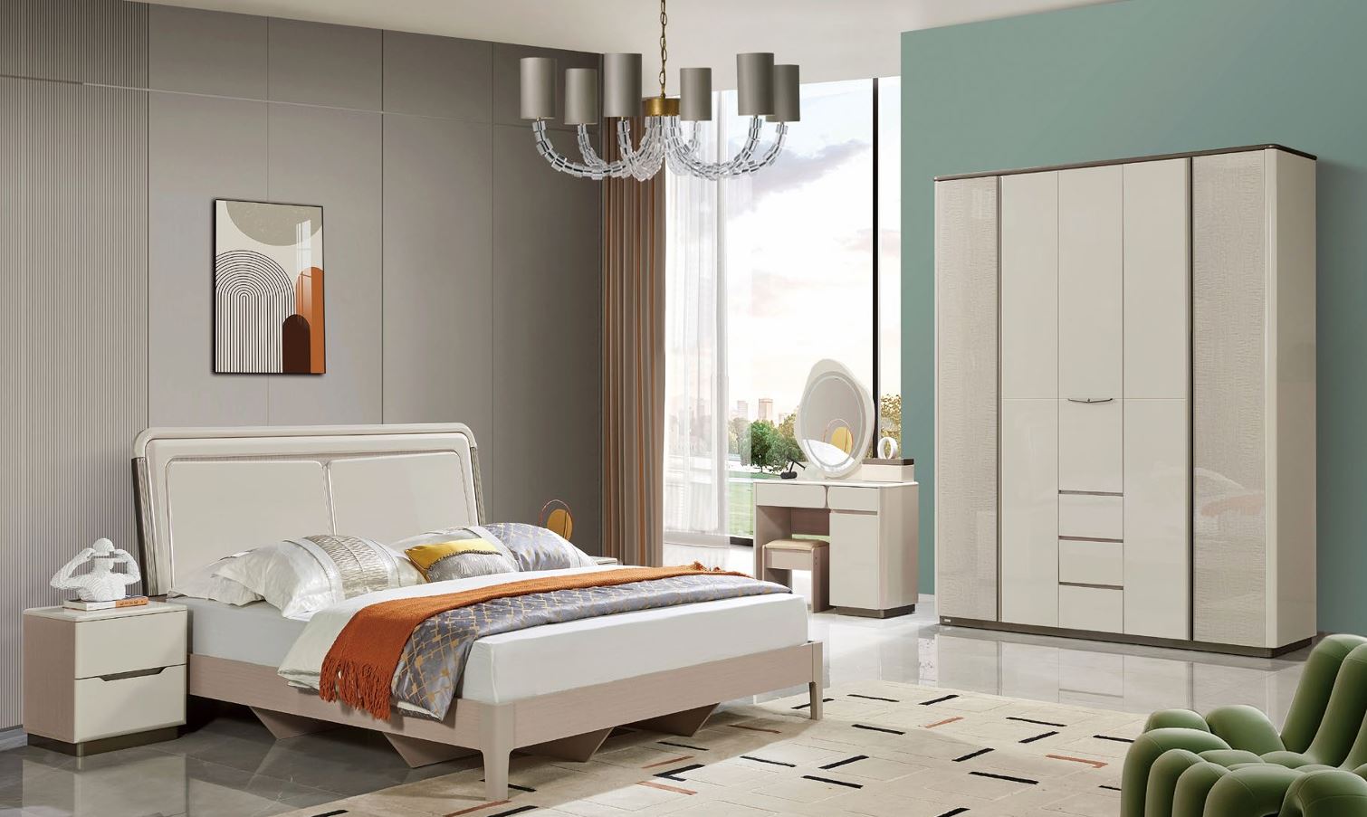 Mẫu Giường Ngủ Nhập Khẩu 177T