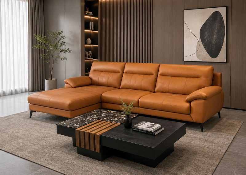 Sofa Da Bò Giá Rẻ 1175T