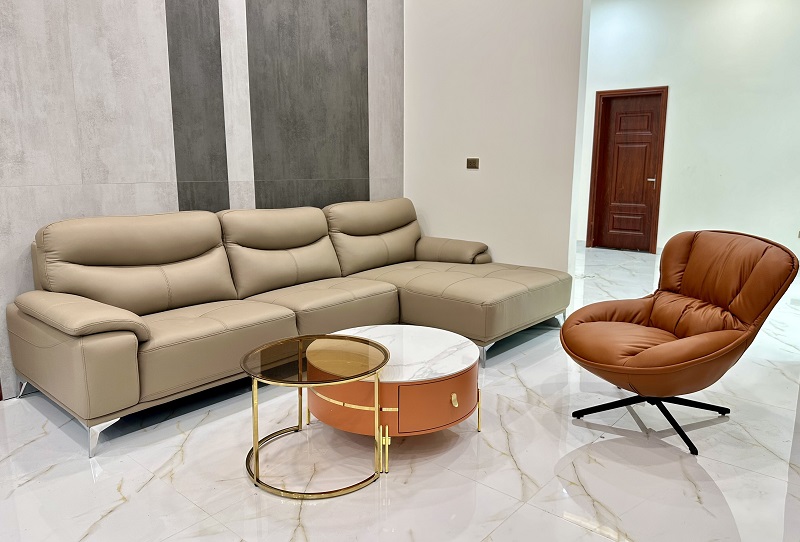 Sofa Da Bò Hiện Đại 657T