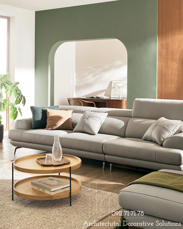 Sofa Băng Bọc Da 4129S