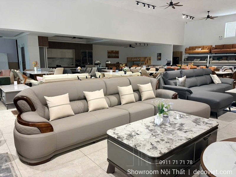 Sofa Gỗ Bọc Da Hiện Đại 1152T