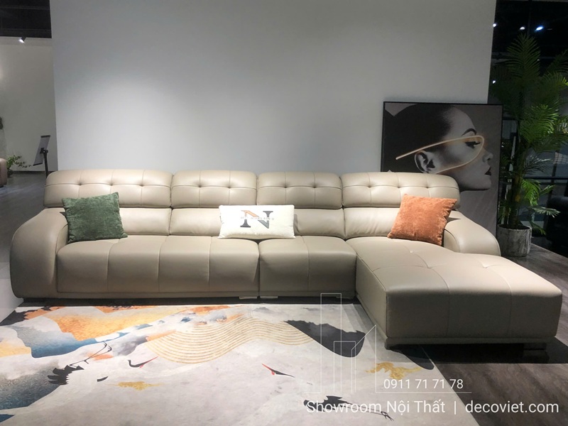 Sofa Góc Bọc Da Cao Cấp 1192T