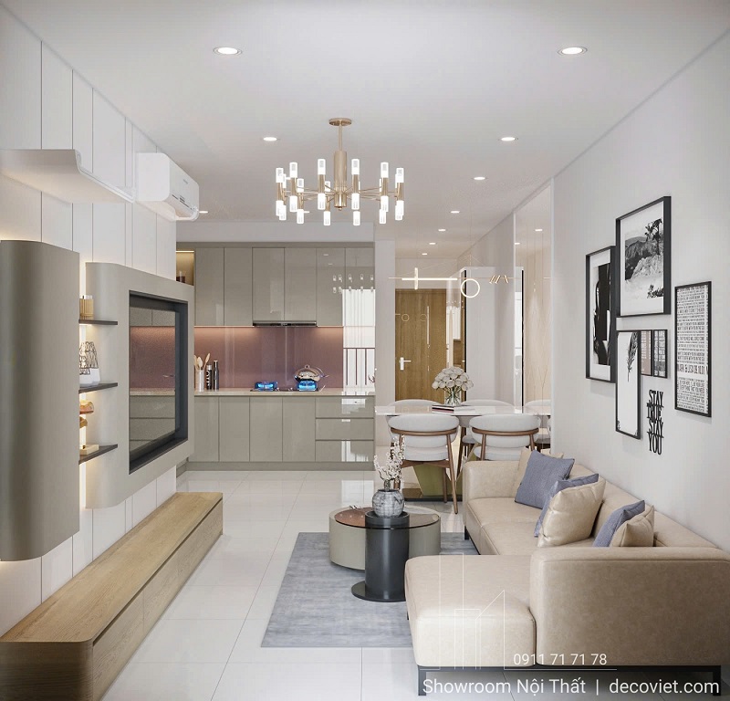 Thiết Kế Chung Cư 70m² EastMark City Quận 9 cao cấp, tiện nghi