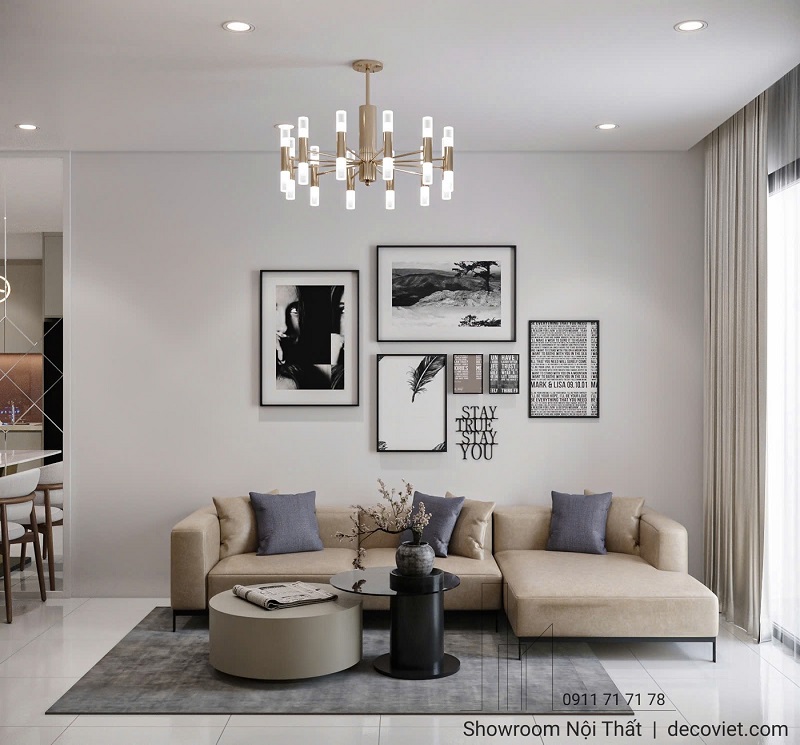 Thiết Kế Chung Cư 70m² EastMark City Quận 9 cao cấp, tiện nghi