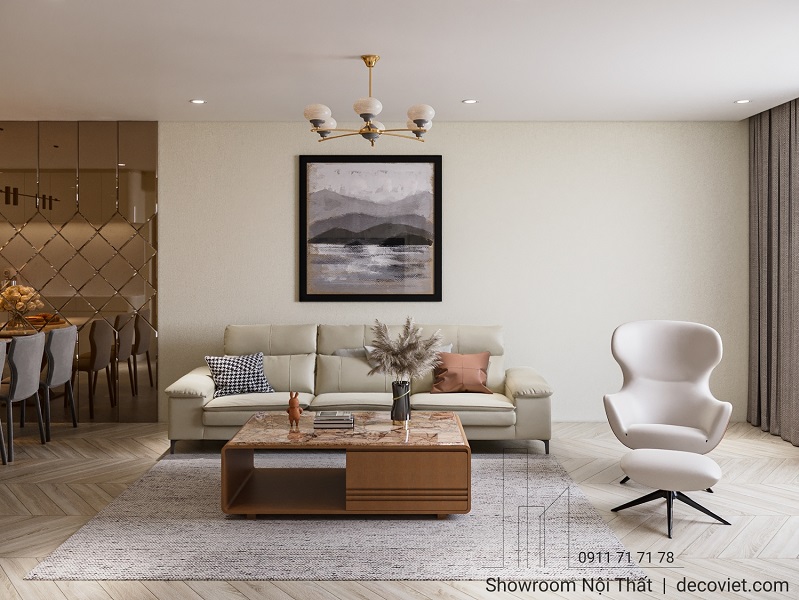 Thiết Kế Nội Thất Căn Hộ 3PN Sài Gòn Pearl 134m2