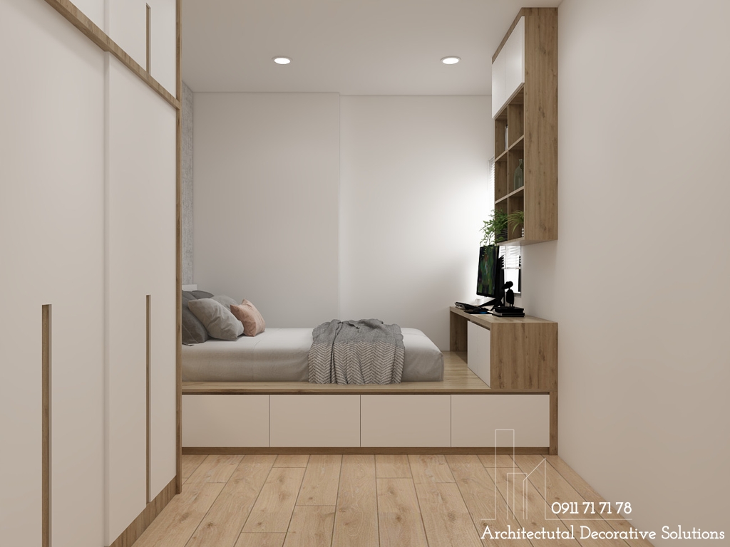 Thiết kế nội thất căn hộ 2 phòng ngủ Lavita Charm Thủ Đức
