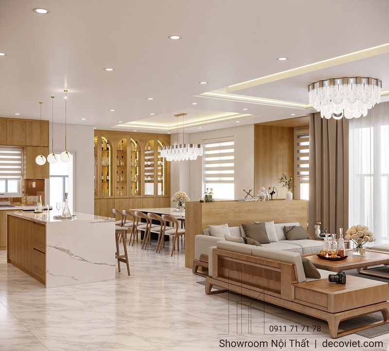 Thiết Kế Nội Thất Căn Hộ Tecco Linh Đông 3PN Sang Trọng