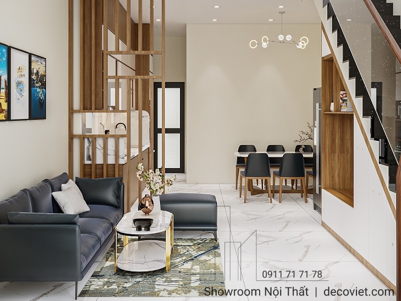 Thiết Kế Nội Thất Nhà Phố 3 Phòng Ngủ Trọn Gói Bình Dương