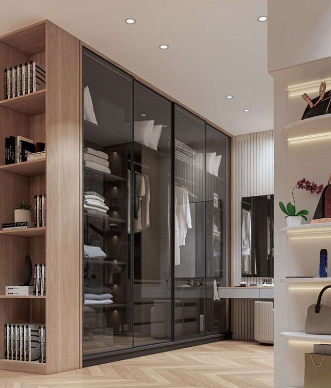 Tủ Áo Cánh Kính Đẹp 618T