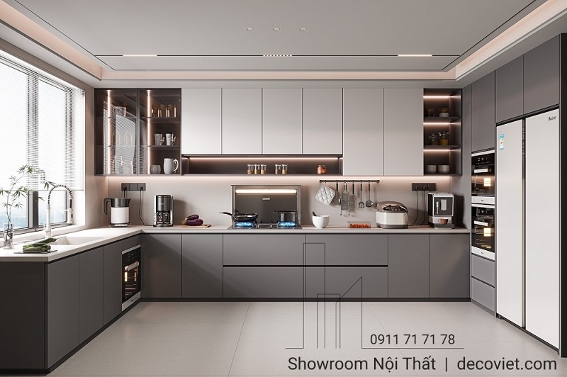 Tủ Bếp Gỗ Công Nghiệp 1123T