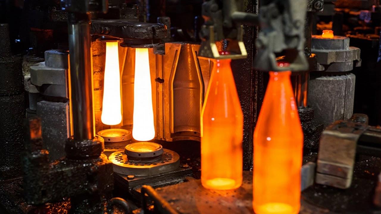 dây chuyền sản xuất chai lọ thủy tinh